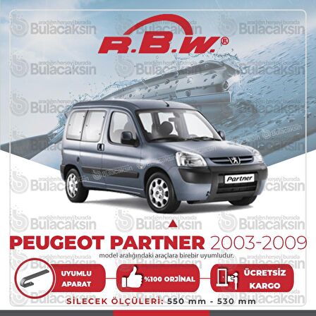 Peugeot Partner Muz Silecek Takımı (2002-2009) RBW