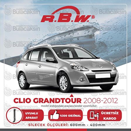 Renault Clio Grandtour Muz Silecek Takımı (2008-2012) RBW