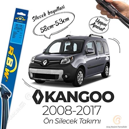 Renault Kangoo Muz Silecek Takımı (2008-2017) RBW