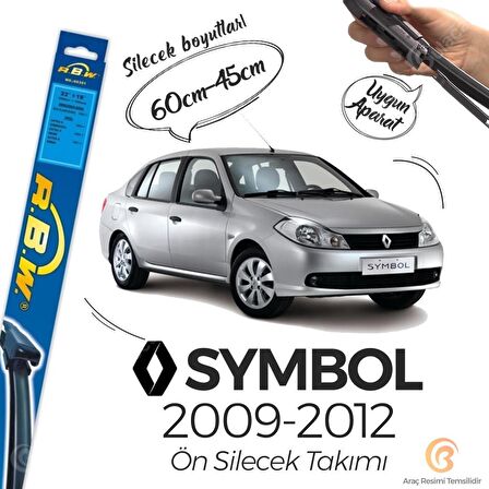 Renault Symbol Muz Silecek Takımı (2009-2012) RBW