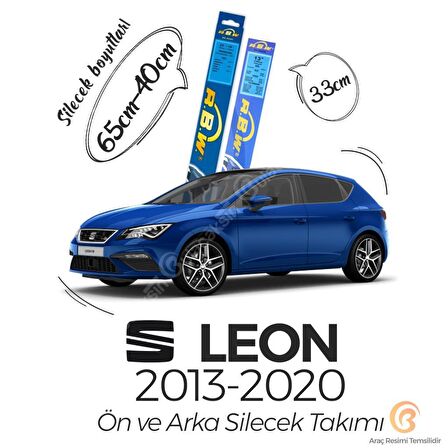 Seat Leon Ön Arka Silecek Seti (2013-2020) RBW