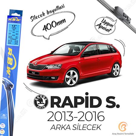 Skoda Rapid Spaceback Arka Silecek (2013-2016) RBW