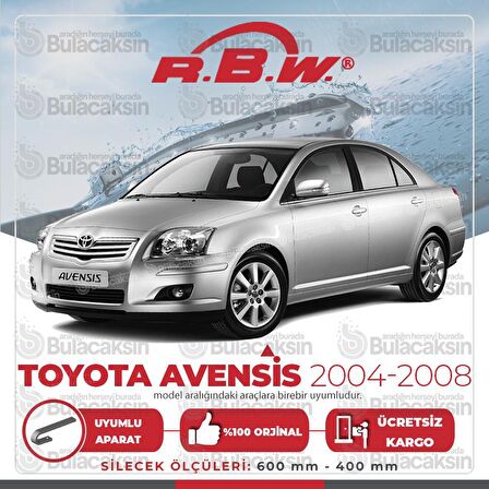 Toyota Avensis Muz Silecek Takımı (2004-2008) RBW