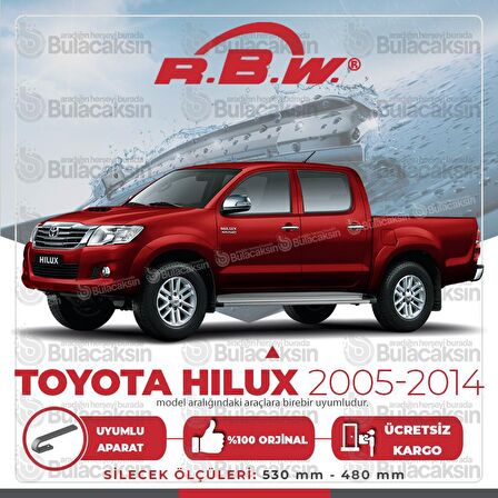 Toyota Hilux Muz Silecek Takımı (2005-2012) RBW