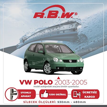 Volkswagen Polo Muz Silecek Takımı (2003-2005) RBW