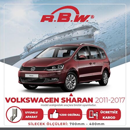 Volkswagen Sharan Muz Silecek Takımı ( 2011-2017) RBW