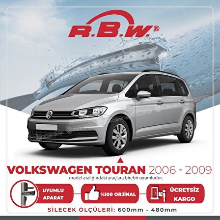 Volkswagen Touran Muz Silecek Takımı (2006-2009) RBW