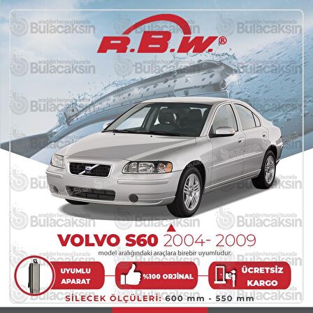 Volvo S60 Muz Silecek Takımı (2004-2009) RBW