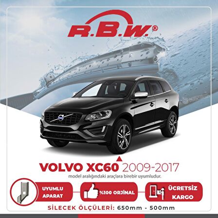 Volvo XC60 Muz Silecek Takımı (2009-2017) RBW