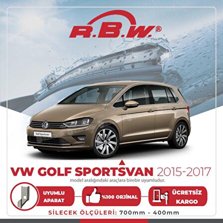 VW Golf Sportsvan Muz Silecek Takımı (2015-2017) RBW