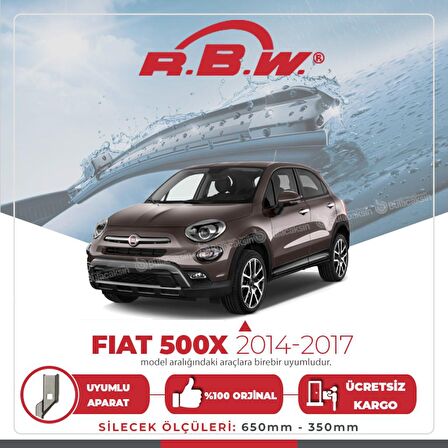 RBW Fiat 500X Muz Silecek Takımı (2014-2017) RBW