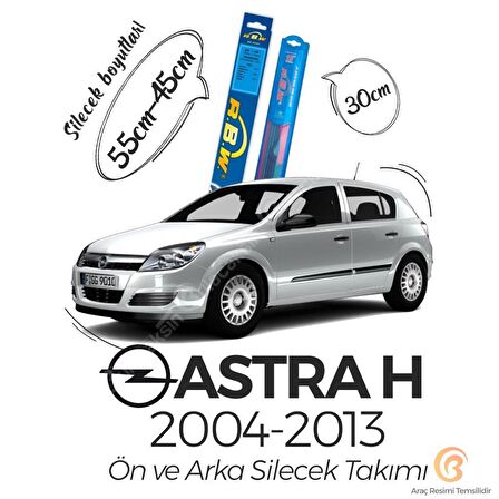 Opel Astra H Ön ve Arka Silecek Seti (2004-2013) RBW