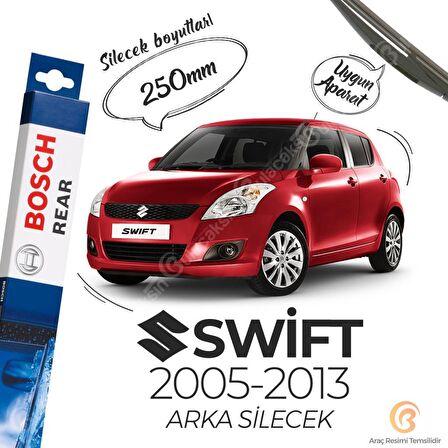 Suzuki Swift Arka Silecek (2005-2013) Bosch Rear H250