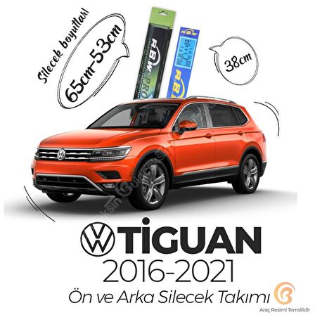 Volkswagen Tiguan Ön Arka Silecek Seti (2016-2021) RBW PRO