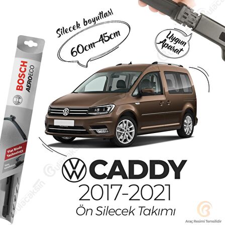 Volkswagen Caddy Muz Silecek Takımı (2017-2021) Bosch Aeroeco