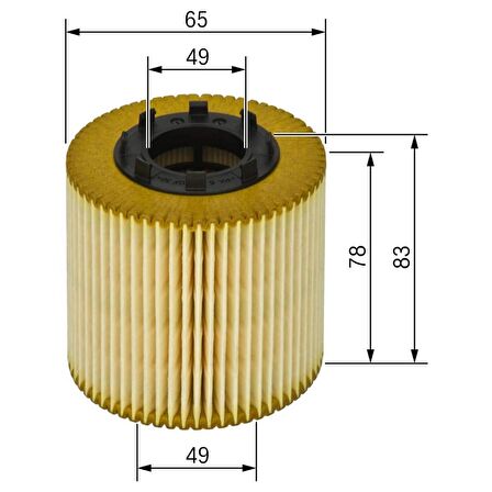 Fiat Linea 4'lü Filtre Bakım Seti 1.3 Multijet Euro 4 (2007-2012) Bosch