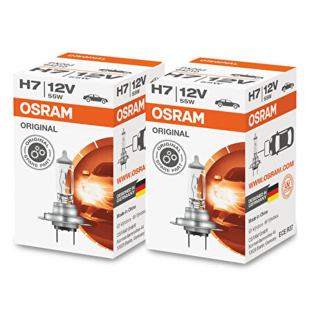 Osram 64210 H7 12V 55W Standart Ampül Alman Üretim 2 ADET