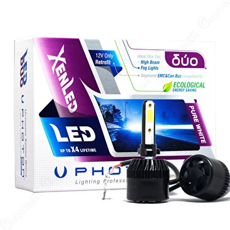 Photon Duo Serisi Led Headlight Beyaz Işık 12V Led Xenon H27
