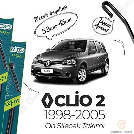 Renault Clio 2 Muz Silecek Takımı (1998-2005) Bosch Cargo