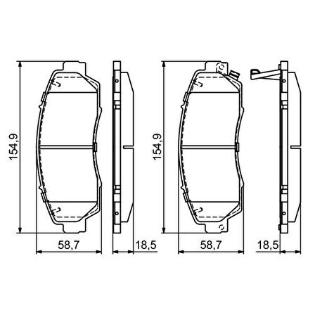 Honda CR-V 1.6I-DTEC Ön Balata 2015-2018 Bosch