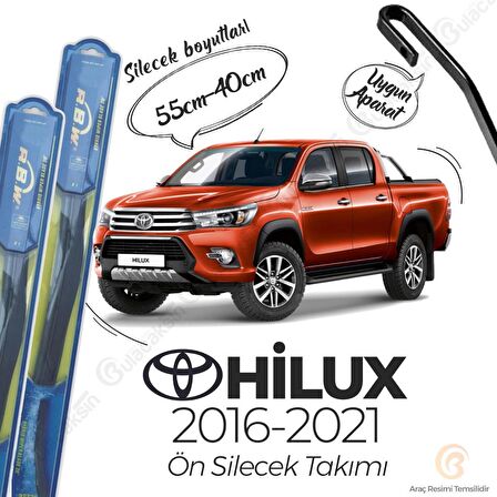 Toyota Hilux Ön Silecek Takımı (2016-2021) RBW Hibrit