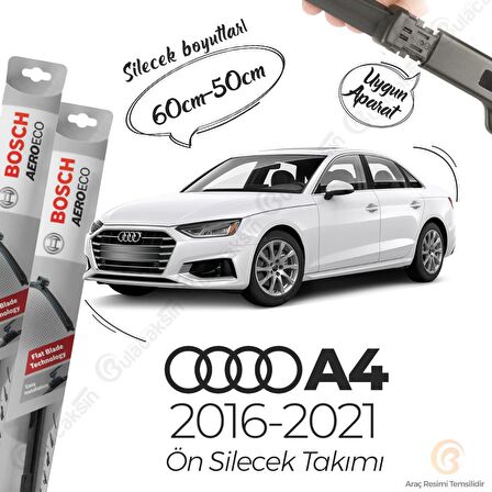 Audi A4 Muz Silecek Takımı (B9 2016-2021) Bosch Aeroeco