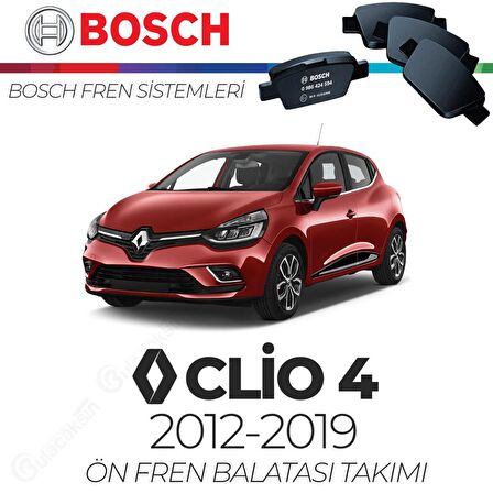 Renault Clio 4 2012 - 2019 Ön Fren Balata Takımı - Bosch