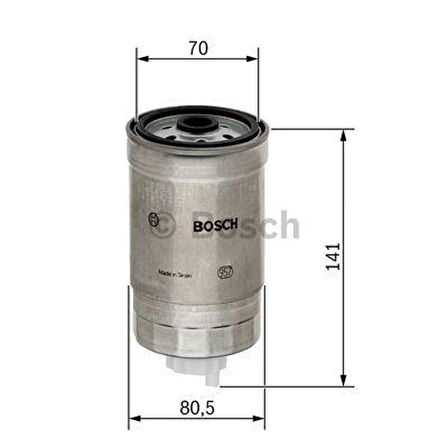 Hyundai İ20 Mazot (Yakıt) Filtresi 1.4 CRDI (2009-2013) Bosch