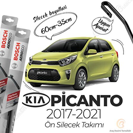 Kia Picanto Muz Silecek Takımı (2017-2021) Bosch Aeroeco