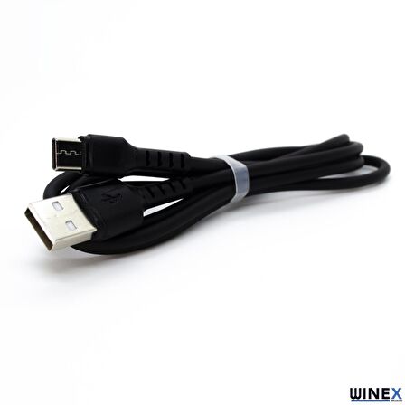 Winex GFZ116 Type-C 3.0A Hızlı Şarj ve Data Kablosu 1M Siyah