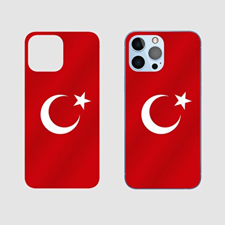 Redmi 8A Türk Bayrağı Arka Kaplama