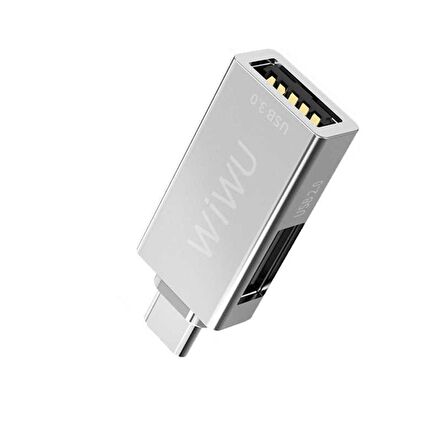 Winex Wiwu T02 USB Type-C Hub Çevirici ve Çoklayıcı Hub Gri