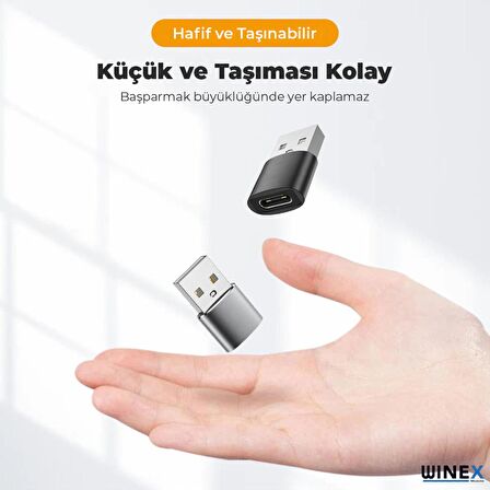 Winex UsbA to Type-C 3.1 Otg Çevirici Dönüştürücü Adaptör