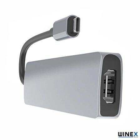 Winex 6in1 Type-C to 4K HDMI+Sd Kart+3xUsbA 3.0 Hub Port Adaptör
