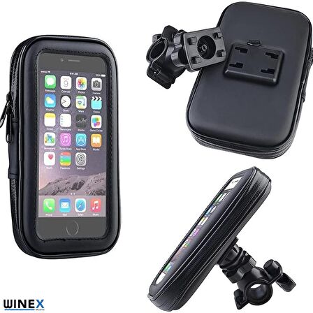 Winex Motorsiklet ve Bisiklet Su Geçirmez Telefon Tutucu