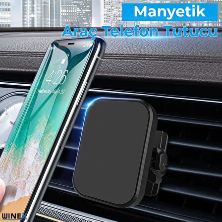 Winex Manyetik Kilitli Araç İçi Telefon Tutucu