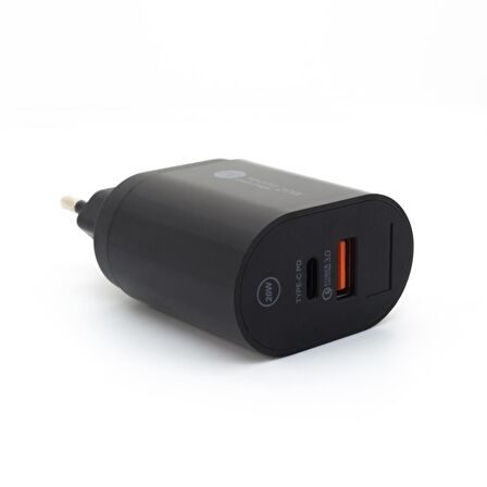 Winex Type-C 20 Watt Hızlı Şarj Aleti Siyah