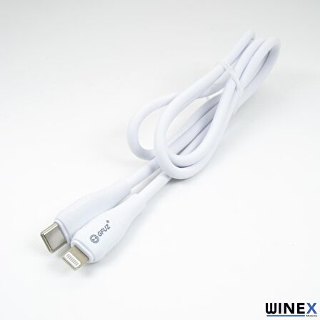 Winex CA119 3A PD20 Type-C to Lightning Data ve Hızlı Şarj Kablosu Beyaz