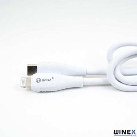 Winex CA119 3A PD20 Type-C to Lightning Data ve Hızlı Şarj Kablosu Beyaz