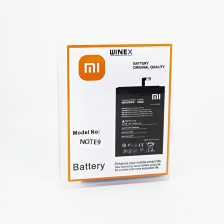 Winex Redmi Note 9 Güçlendirilmiş Premium Batarya