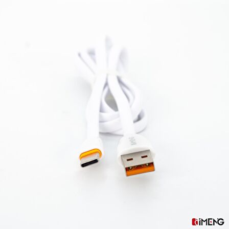 İmeng 3.1A UsbA to Type-C Data ve Hızlı Şarj Kablosu ML109 Beyaz