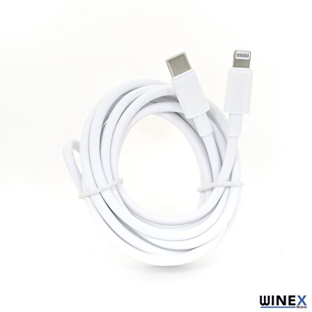 Winex İphone 12 Mini 3A 45W Type-C to Lightning 3Metre Data ve Hızlı Şarj Kablosu
