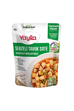 Yayla Sebzeli Tavuk Sote Yemek Hazır 200 gr