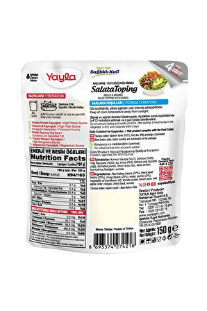 Yayla Kionalı Salata Toping 150 gr