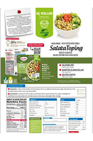 Yayla Chialı Salata Toping 150 gr