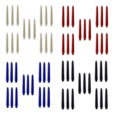 60 Adet (20 Set) 41 mm Nylon Midi Dartsan Dart Şaft. Karışık Renk.