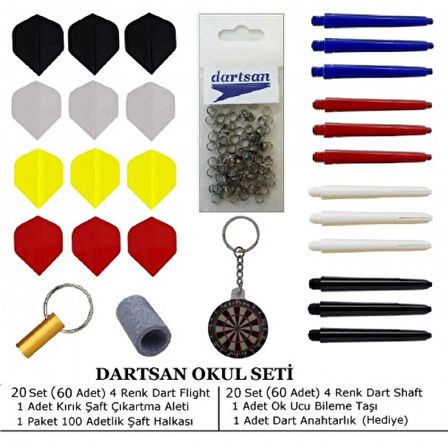 OKUL DART SETİ. ÇOKLU SET