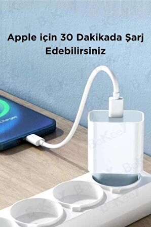 Apple iPhone 20W Hızlı Şarj Özellikli Usb-C Power Güç Adaptör ve Kablosu Iphone Şarj Adaptörü