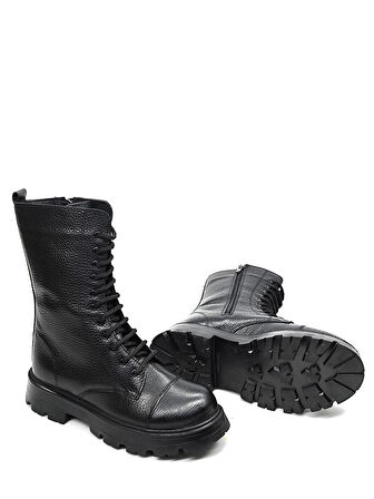 DON&DUK-Kadın Hakiki Deri Uzun Postal Bot