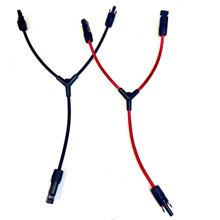 2 Lİ MC4 SOLAR KONNEKTÖR 2 İN 1 KABLOLU PARALELLEME